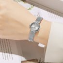 Simple Retro Copper Mesh Small Gold Watch Women's Internet Celebrity Explosive Exquisite Casual Light Luxury All-match Elegant