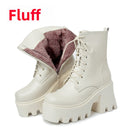 Women's Genuine Leather High-Top Winter Boots