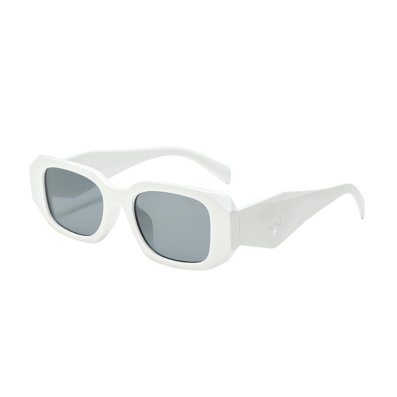 Fashionable men's and women's square-framed sunglasses