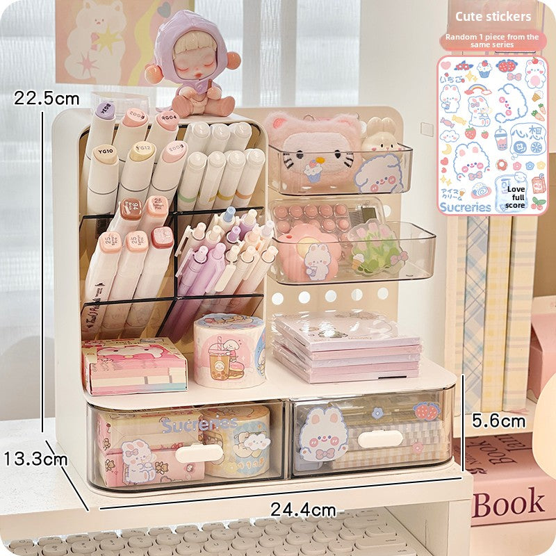 Office study desk storage rack