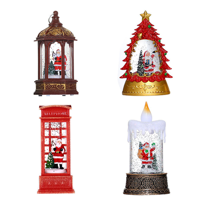 Christmas Glowing Candle Lamp Desktop Decoration