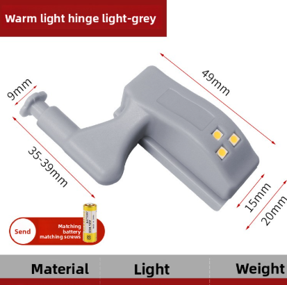Smart hydraulic hinge lamp for wardrobe