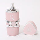 The perfume leaves a lasting fragrance