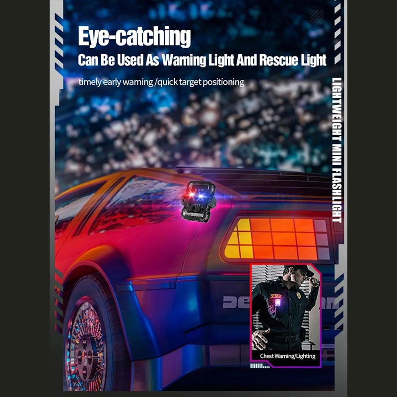 LED Portable Keychain Light Camping COB Flashlight 6 levels of Dimming Rechargeable Outdoor Mini Lantern With Magnet - TrendTrove