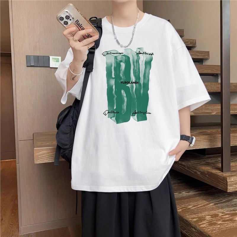 Pure cotton short-sleeved T-shirt boys' summer outfit