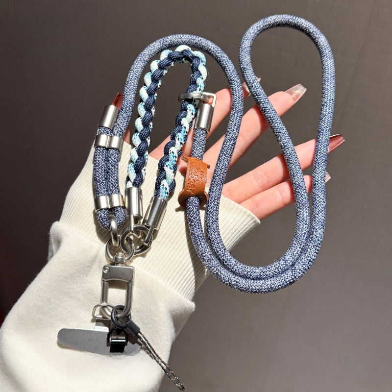 Adjustable mobile phone lanyard