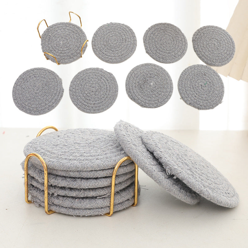 Woven teacup MATS and tea MATS
