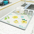 PU Leather Kitchen Countertop Drain Mat