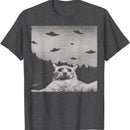 Alien Cat-shaped Unidentified Flying Object T-shirt