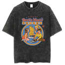 Washed and distressed T-shirt