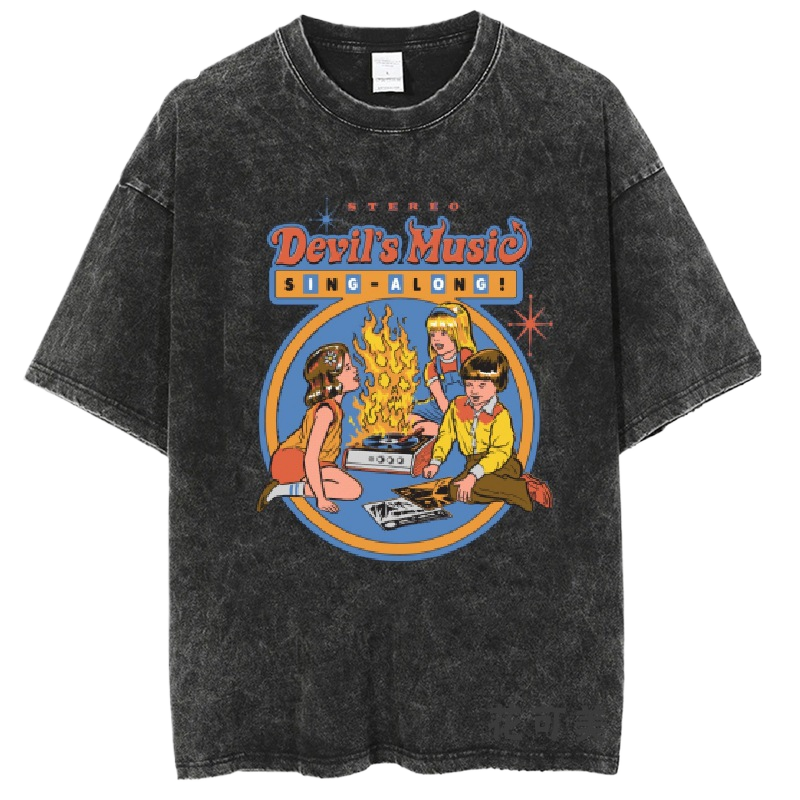 Washed and distressed T-shirt