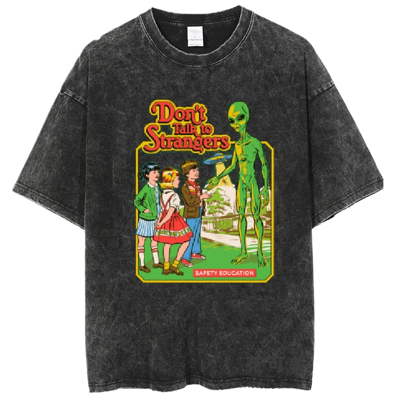 Washed and distressed T-shirt