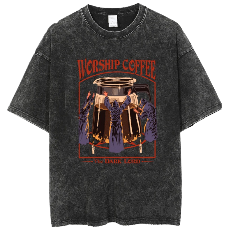 Washed and distressed T-shirt