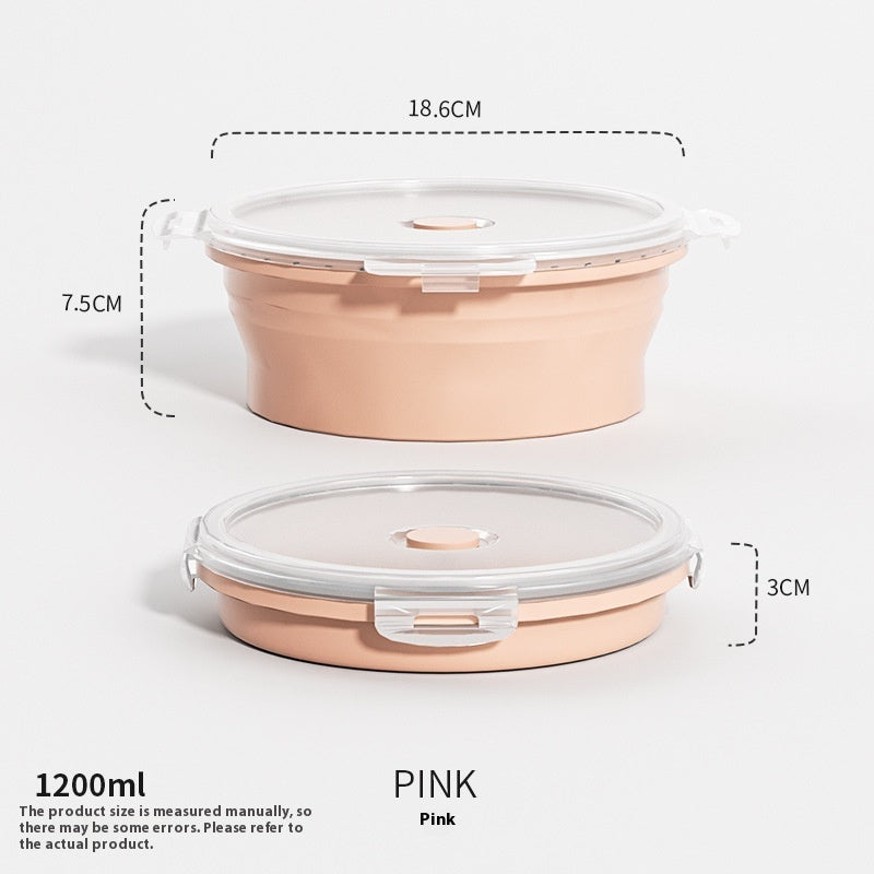 Travel Outdoor Silicone Folding Lunch Box