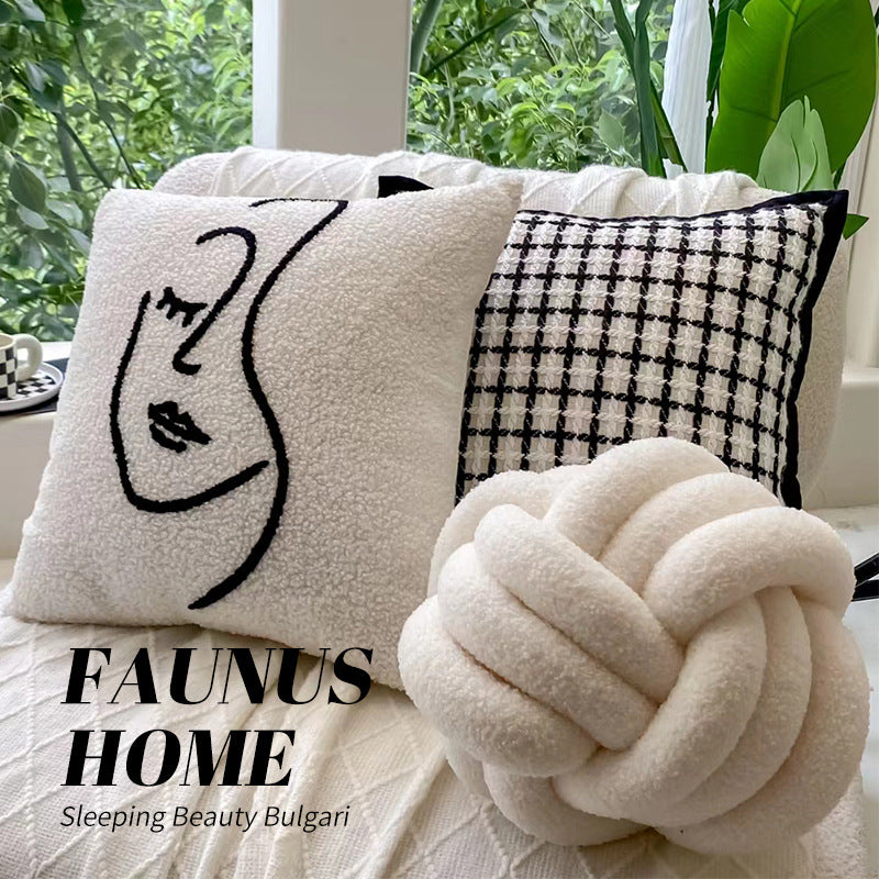 Plush Sofa Cushion Pillow