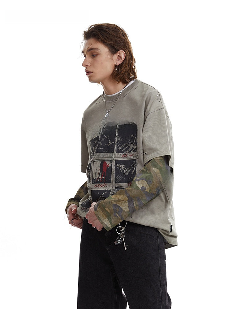 Men's camouflage T-shirt