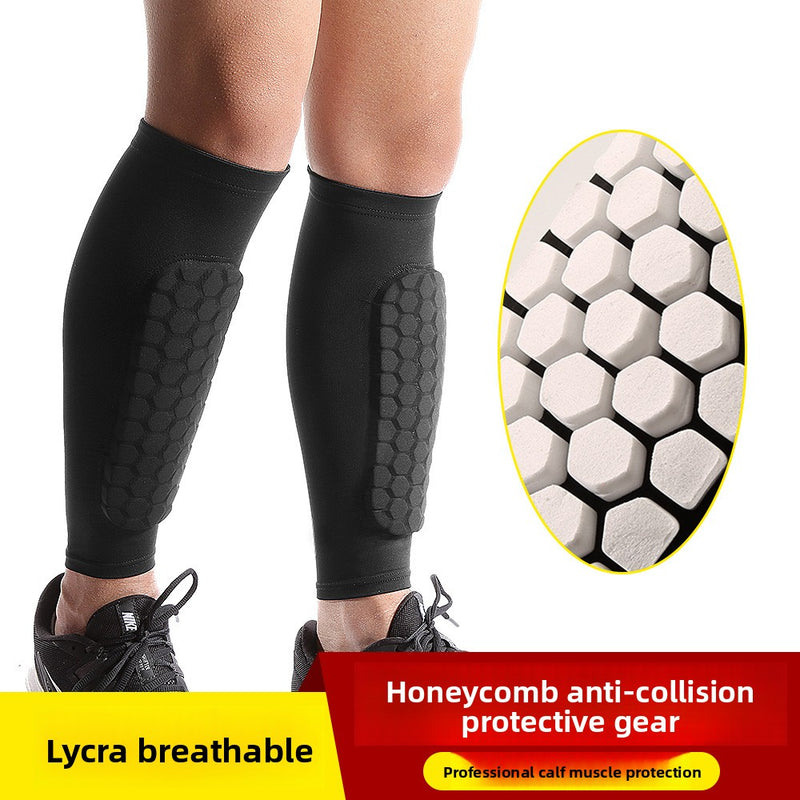 Breathable Honeycomb Sports Leg Guards for Running and Basketball