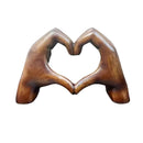 Creative Heart-Shaped Resin Statue Home Decoration