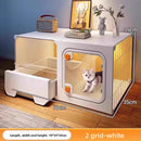 Indoor Villa-Style Cat House with Litter Box