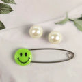 Baby Child Safety Pins Smiley Pins Plastic Safety Pins Medium Size About 40 Large Size About 55 mm