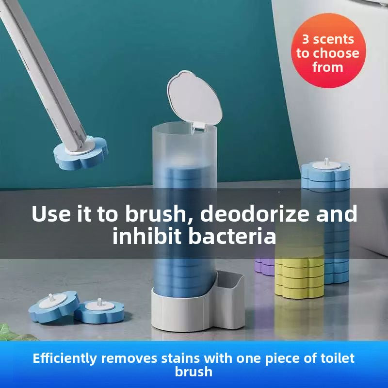 Disposable Toilet Brush with Dissolving Replacement Heads