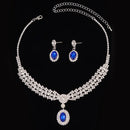 Luxurious Sapphire Necklace Earrings