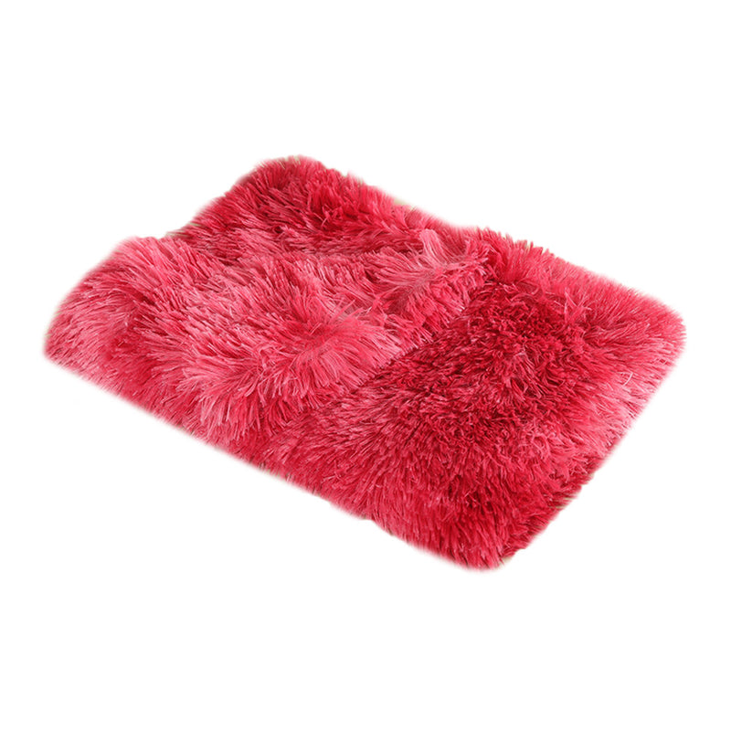 Plush Pet Blanket for Dogs and Cats, Warm Long Hair Indoor Bed Mat