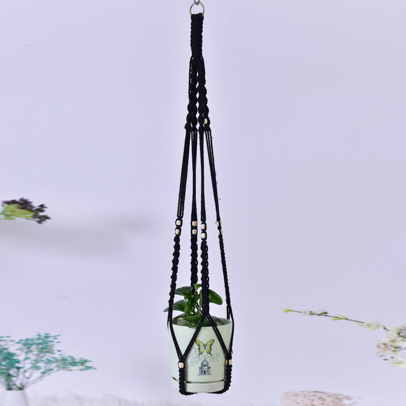 Handmade Woven Hanging Net Bag for Flower Pots