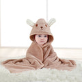 wholesale child baby cartoon animal face elephant hooded towel newborn