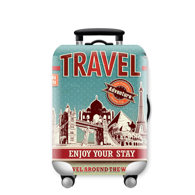 Luggage Protective Cover Elastic Thickening And Wear-resistant Printed Dust Cover 18-32 Inch