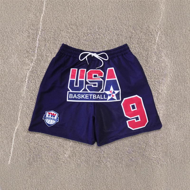 Printed Trendy Casual All-match Mesh Summer Shorts