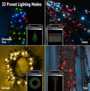 Bluetooth LED Christmas Tree Lights with Remote Control and App
