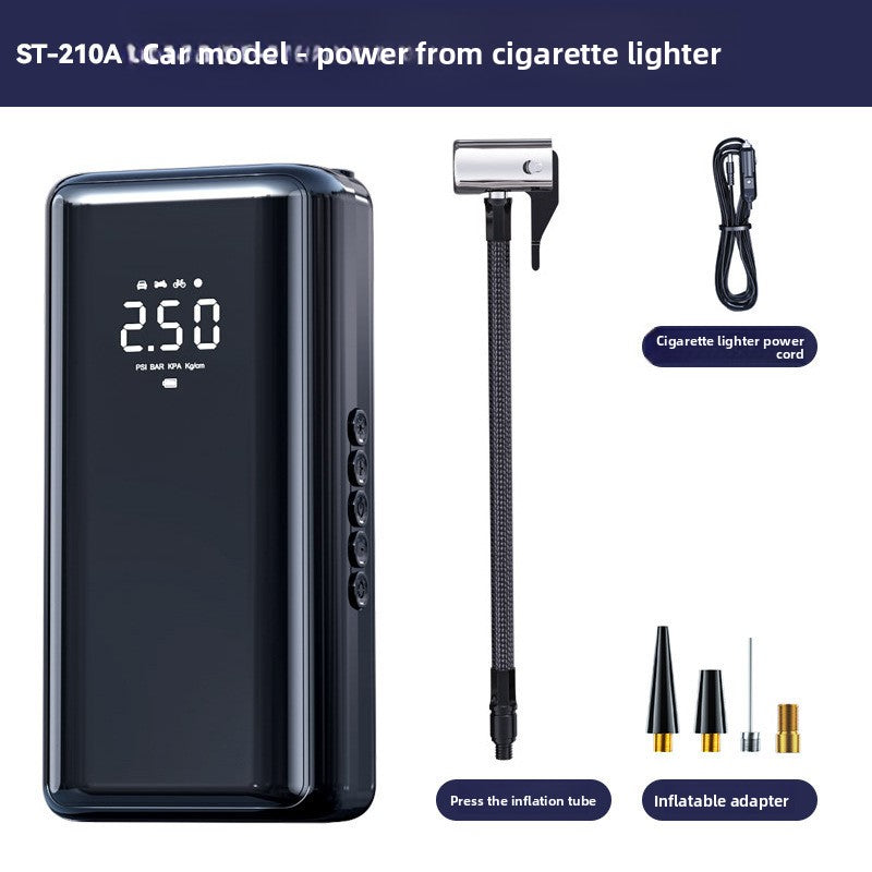 Portable Digital Car Tire Inflator with Power Bank Function