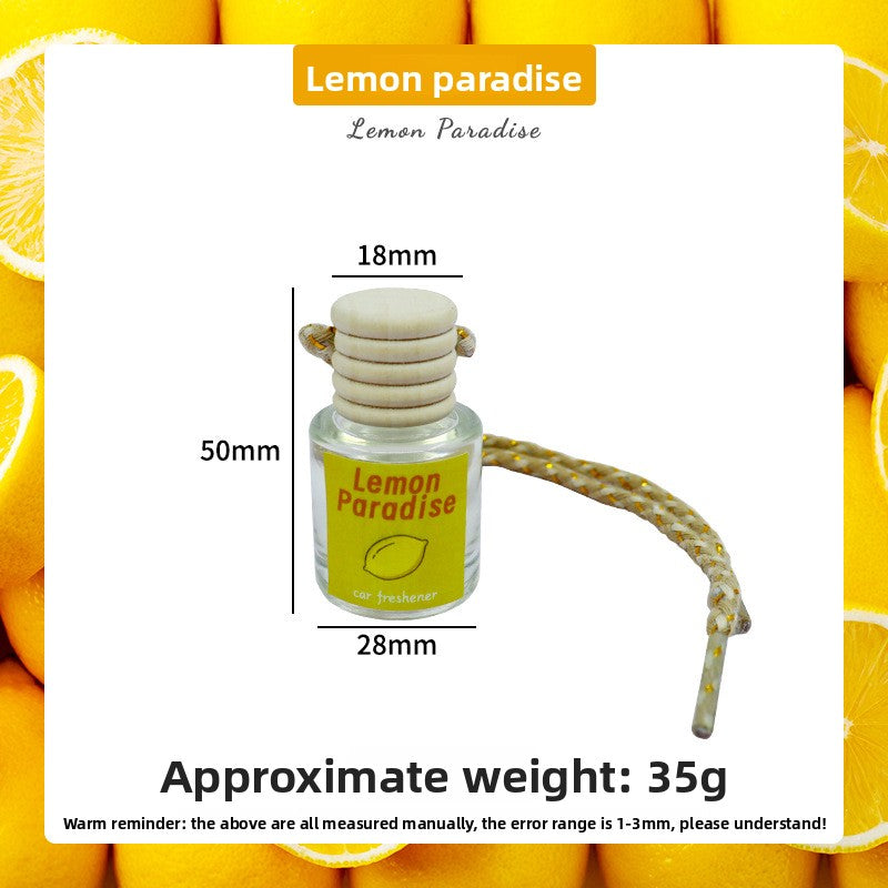 Car Aromatherapy Glass Bottle Perfume Hanging Air Freshener