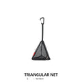 Outdoor triangular sun drying net, foldable storage net, camping hanging net, storage basket, PVC hanging net bag - TrendTrove