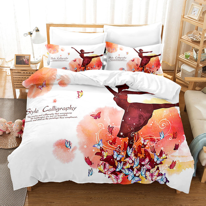 3D Digital Printed Bedding Kit To Customize Bed Sheets And Duvet Covers