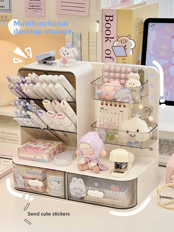 Office study desk storage rack