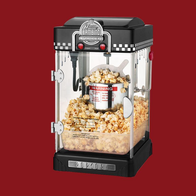 Hand-Cranked Mini Popcorn Machine