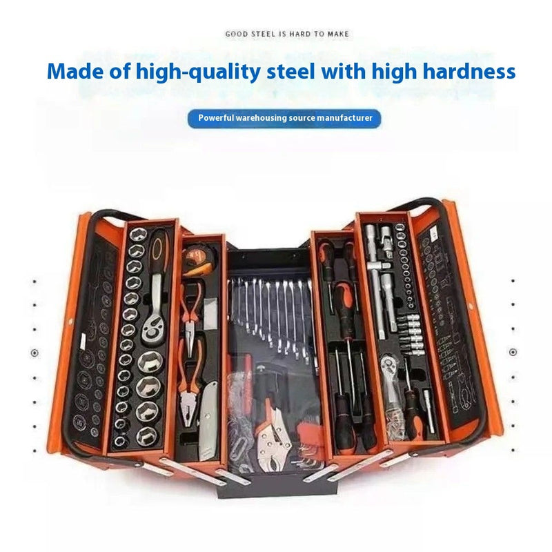 85-piece Auto Repair Kit Large Three-layer Toolbox
