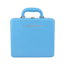 Large capacity makeup bag with mirror and lamp