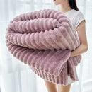Soft Coral Fleece Blanket