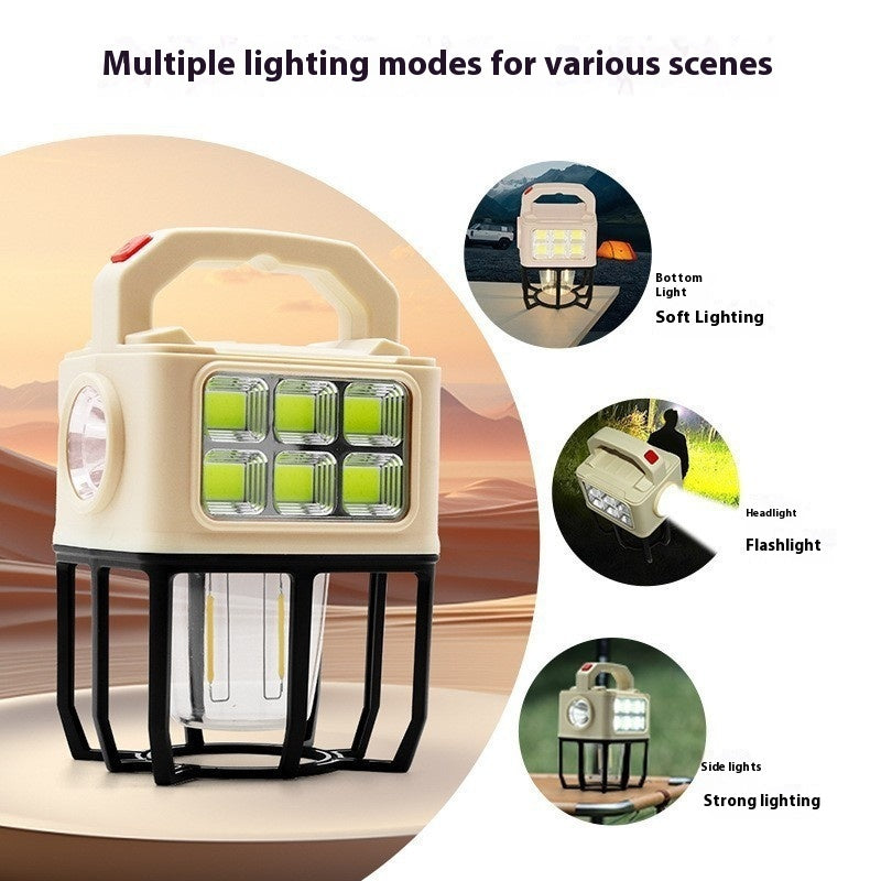 Solar Camping Portable Camping Lamp Outdoor Multifunctional Tent Light