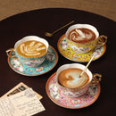 Enamel Color Ceramic Coffee Cup Set