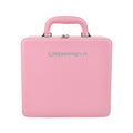 Large capacity makeup bag with mirror and lamp