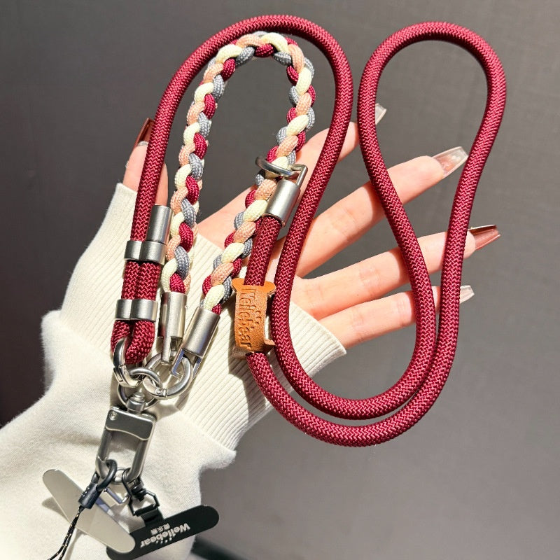 Adjustable mobile phone lanyard