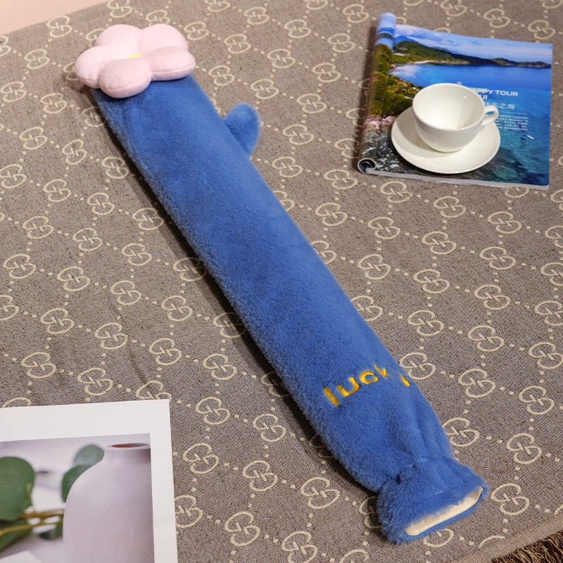 Cartoon Flannel Long Hot Water Bag