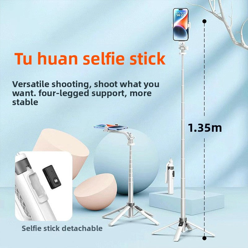 Magnetic Bluetooth Selfie Stick with Fill Light