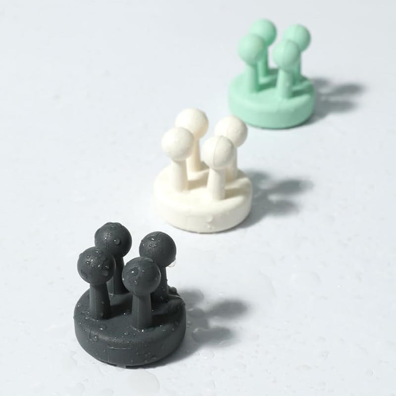 Silicone Toothbrush Holders - Multi-Function Waterproof Self-Adhesive Wall Hooks For Bathroom, Kitchen, Living Room, And Office