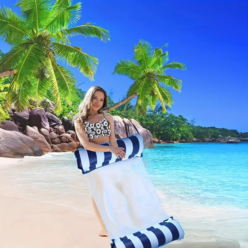 PVC Two-Tube Inflatable Floating Bed for Pool and Water Relaxation