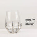 Creative Crystal Wine Glass Set with Ghost Hand Design